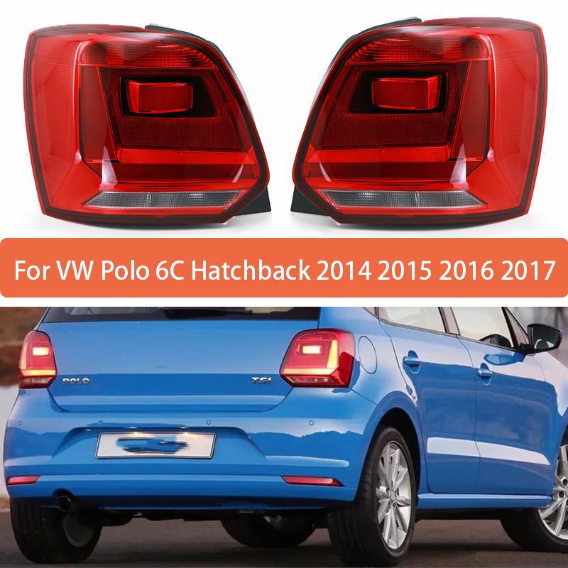 Rear Light Tail Lamp Without Bulbs Car Lights For VW Polo 6C Hatchback 2014 2015 2016 2017 Reversing Light 6C0945095 6C0945096