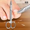 1 Pezzo Forbici per Unghie Multiuso Acciaio Inossidabile Cuticole Pedicure Bellezza per Sopracciglia, Ciglia, Pelle Secca Lama Curva