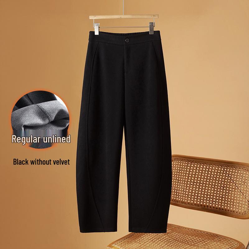 

Wool Sickle 2025 Флисовые утепленные женские брюки больших размеров, стройнящие, для осени/зимы XXL