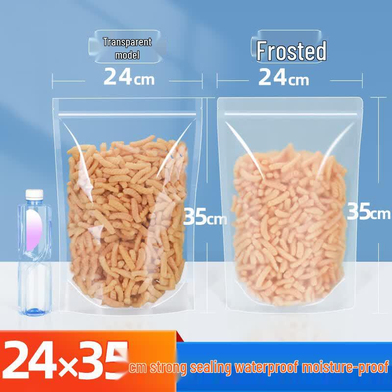 Qian Xing Transparent Self-Sealing Stand-Up Food Bags