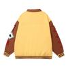Unisex Oversized Cotton Baseball Jacket With Retro Cartoon Cat Embroidery Streetwear Casual Outerwear