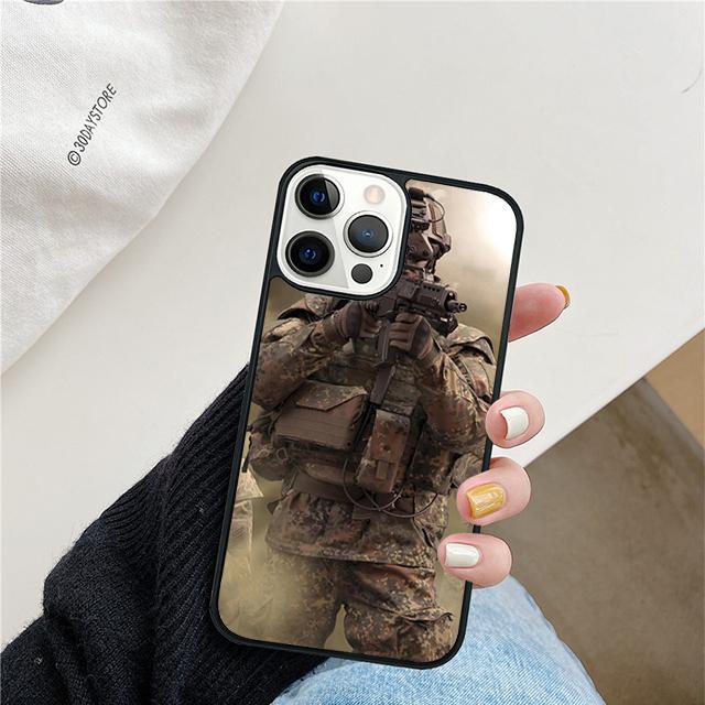Heißer Armee-Soldat Handyhüllen Cover Für iPhone 17 Air 16 15 14 12 13 11 Pro MAX apple Plus Coque
