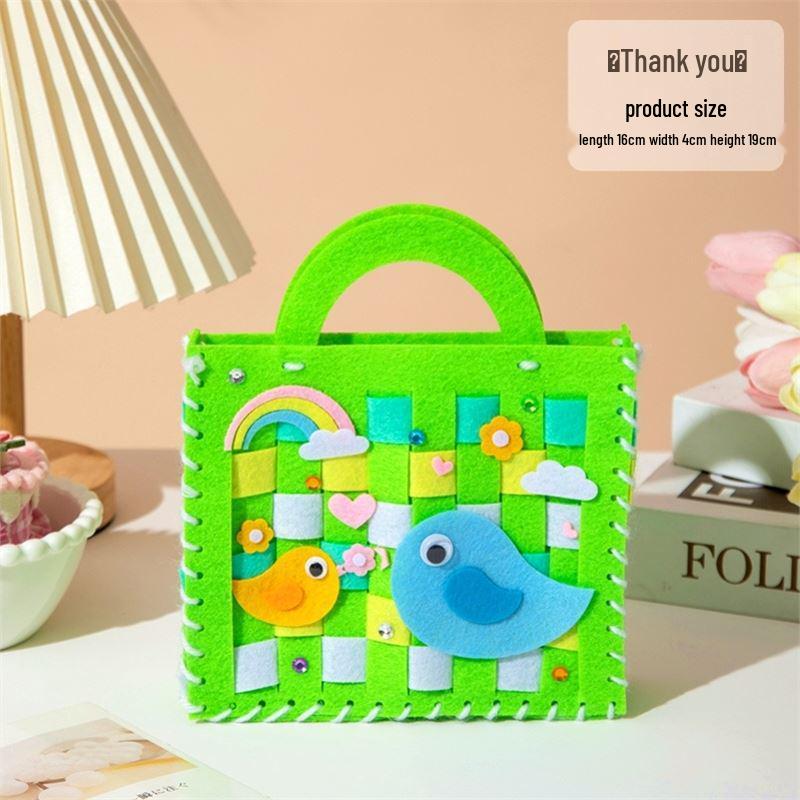 Mother's Day Bouquet Handbag DIY Sewing Kit – Fun Non-woven Fabric Gift for Kids To Make for Mom