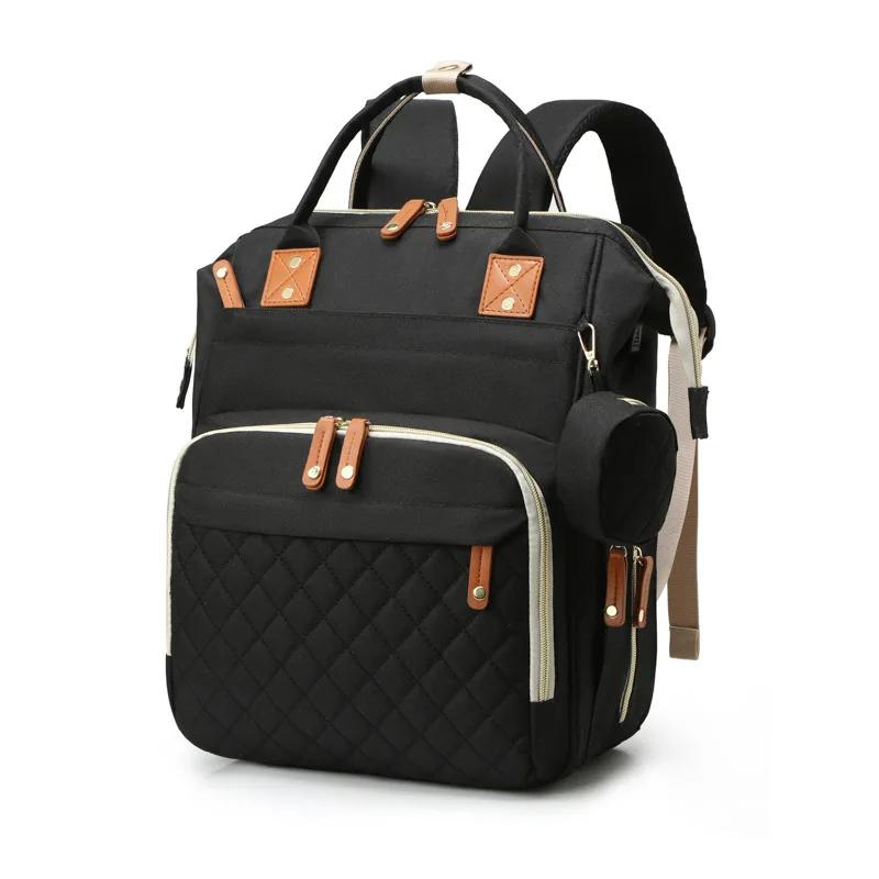 Waterproof Wear-resistant Mom Backpack Multiple Compartments Diaper Bag Large Capacity Lightweight Mother Baby Bag Outdoor Bag
