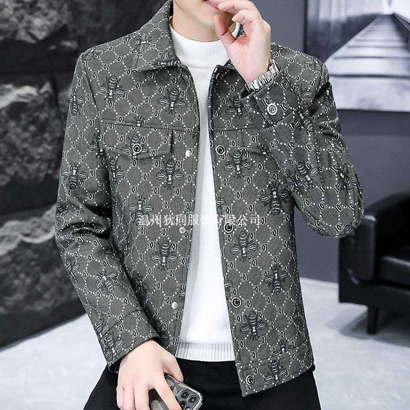 

Men s High-End Plaid Wool Jacket - Handsome Lapel, Versatile Casual Winter Coat 4XL