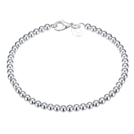 Bracelet Silver Plated Pretty Women Hand Chain with Lobster Clasp for Birthday