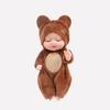 1/6/8Pcs Reborn Baby Doll with Plush Animal Clothes Realistic Movable Joints Educational Mini Sleeping