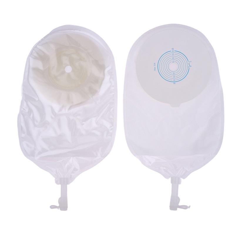 10 Pcs Drain Valve One-Piece System Colostomy Bags For Adults Disposable Colostomy Pouch Opening 20-65Mm With Clip Closure