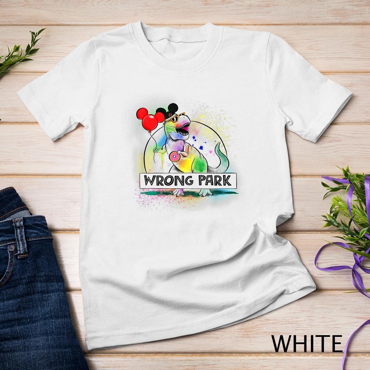 Funny Cute Dinosaur Wrong Tyrannosaurus Park Glasses Unisex T-shirt XL