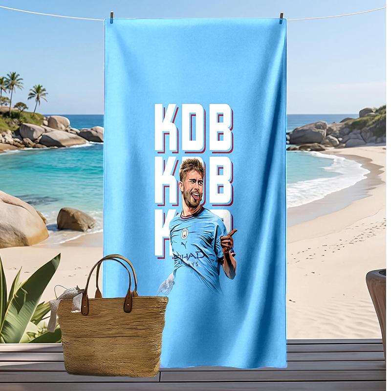 Kevin De Bruyne Printed Beach Towel Quick Dry Soft TowelPortable Large Rectangular Beach Blanket for Travel Swimming Pool