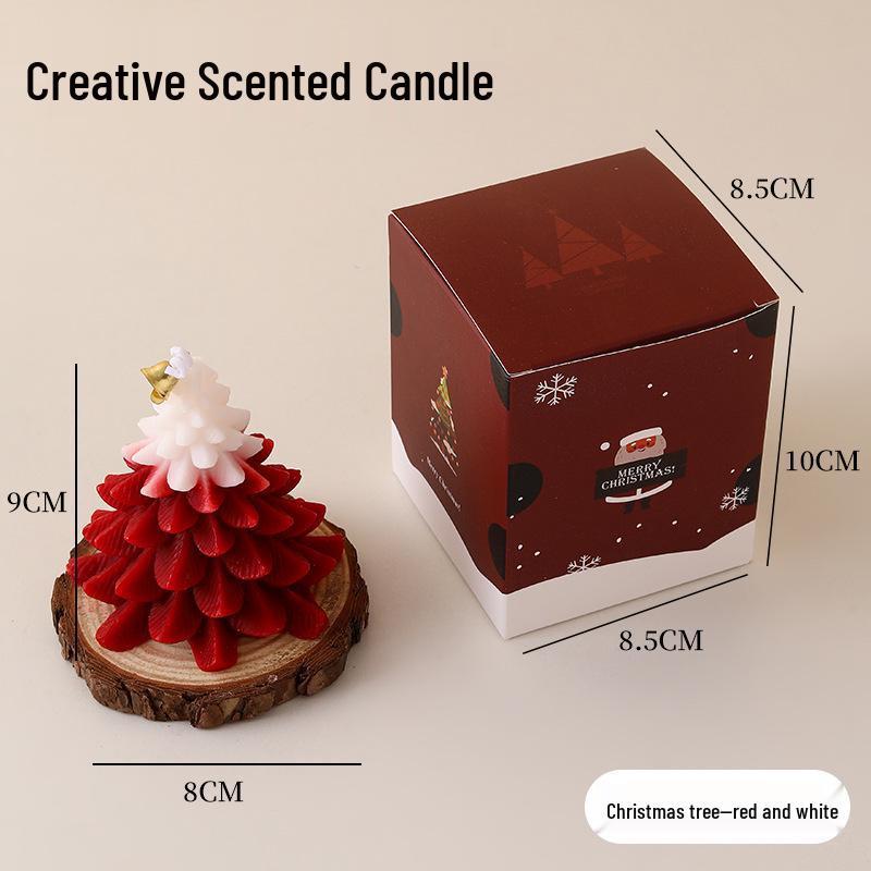 Handmade Christmas Tree Scented Candle: Cute Cartoon Ornament & Creative Holiday Gift
