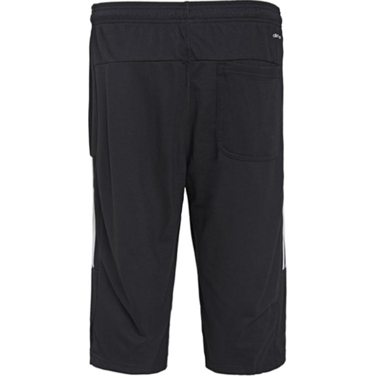 Adidas Sports Training Series Knitted Soft Comfortable Three-Quarter Casual Shorts Men Shorts Black AK2195