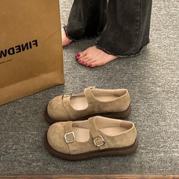 

Модные туфли-лодочки с круглым носком в стиле ретро, женская обувь, клоги, платформа, летние криперы для платья, новые туфли Мэри Джейн, женские балетки 35