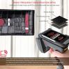 Eddy Black/Red Money Clip Leather Wallet for Men