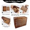 Holz Rentier Puzzle Spielzeug: Geschenkset: Puzzle in unregelmäßiger Form und Sparschwein