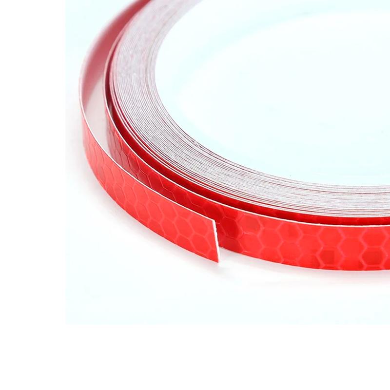 8M/Roll Bike Safety Motorcycle Helmet Reflector Tape DIY Car Scooter Accessory PVC Reflective Glow Stickers