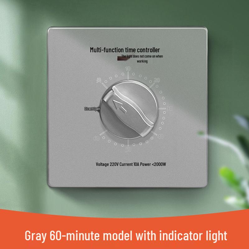 220V Mechanical Timer Switch Control for Water Pump - Automatic Power Off Socket Panel