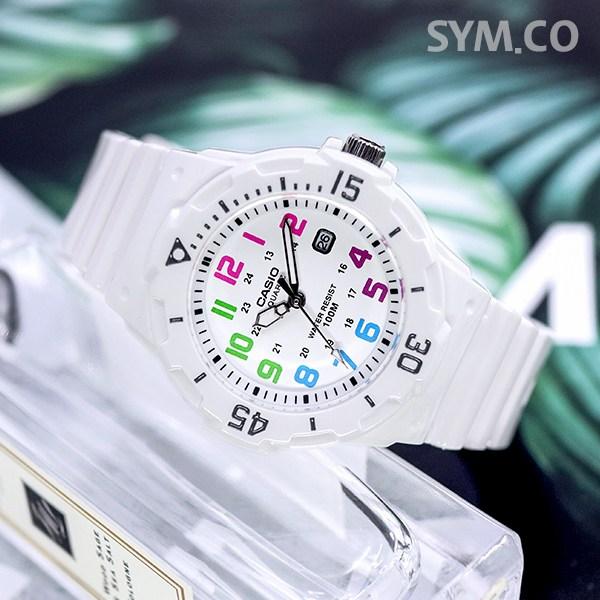 Casio Modische, 100 Meter wasserdichte, analoge Urethan-Armbanduhr für Damen