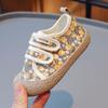 Frühling und Herbst Neue Koreanische Version Mädchen Blumen Bequeme Weichsohlige Canvas Schuhe