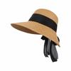 Foldable Straw Weaving Beach Hat UV Protection Woven Straw Hat French Style Straw Sun Hat  Summer