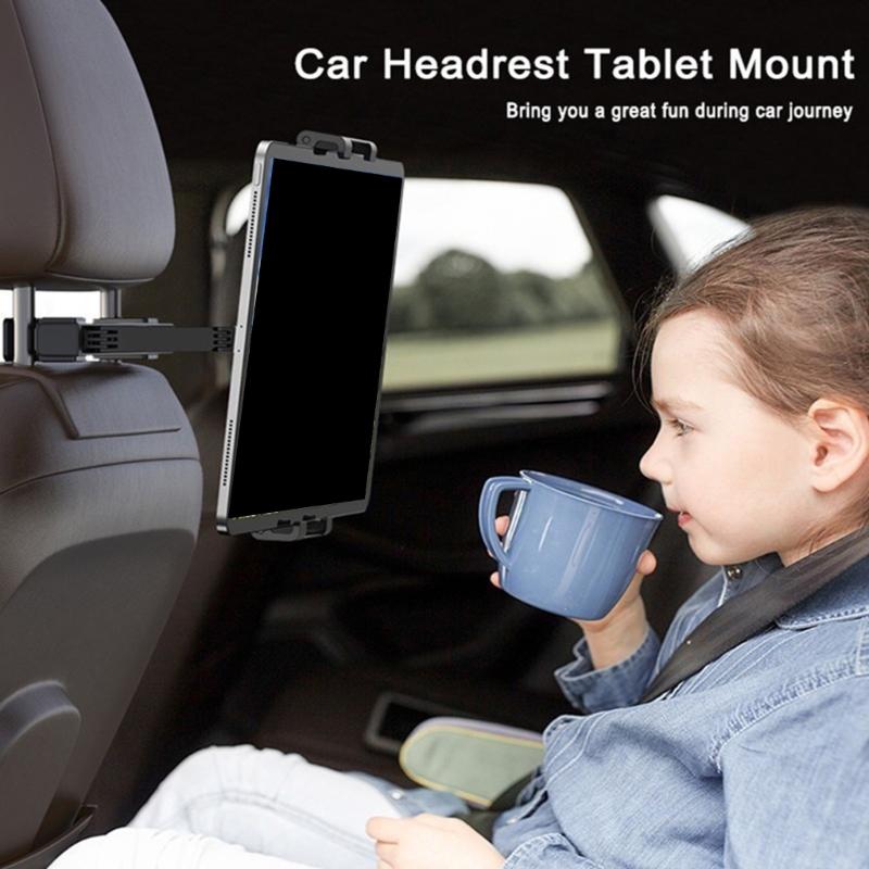 Universal Car Seat Headrest Phone Stand Easy Installation Backseat Car Headrest Holder ABS Vehicle Bracket for Backseat
