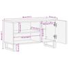 TV Cabinet with Shelf Brown 80 X 33 X 46 Cm Solid Mango Wood