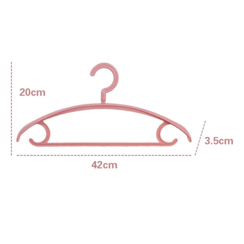 5PCS Impregnated Semi-round Coat Hanger Seamless Storage Thick Clothes Brace Non-slip Stainless Steel Clothes Hanging Adult
