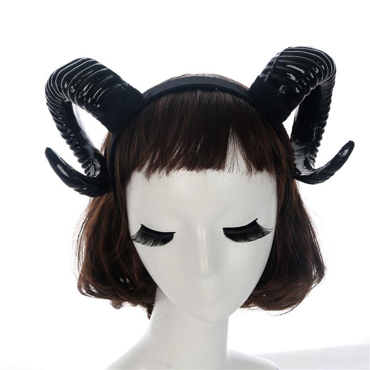 Black Sheep Horn Headband: DIY Halloween Props & Hair Clips