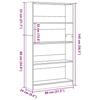 VidaXL Bookcase Sonoma Oak 80x24x143 Cm Engineered Wood, Bookshelf, Book Holder, Book Support, Cabinet 857846