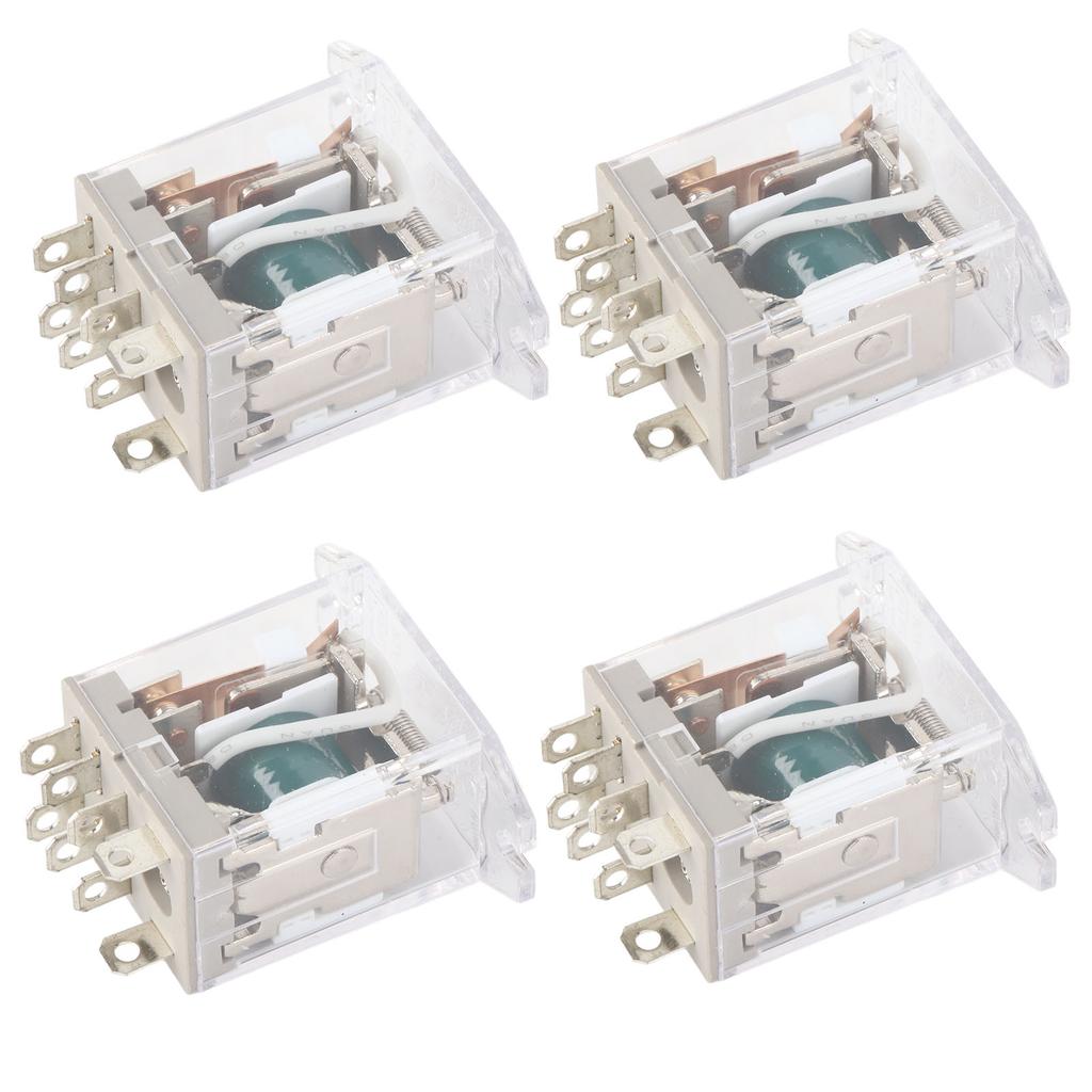 4pcs Electromagnetic Power Relay 220V Multi Purpose Waterproof Thermoplastic Structure for Garage Door