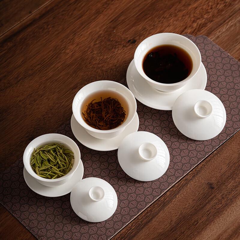 Sushic White Porcelain Sancai Teacup
