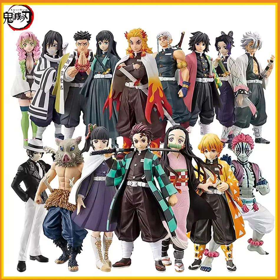 Anime Figure 10style Demon Slayer Figures Kimetsu No Yaiba Doll Tanjiro Nezuko Zenitsu Inosuke Warrior Action Figure Model Toys