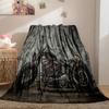 Motorcycle Flannel Throw Blanket Extreme Sport Theme Cozy Bed Blanket Lightweight Warm Blankets for Couch Sofa Office Super Soft