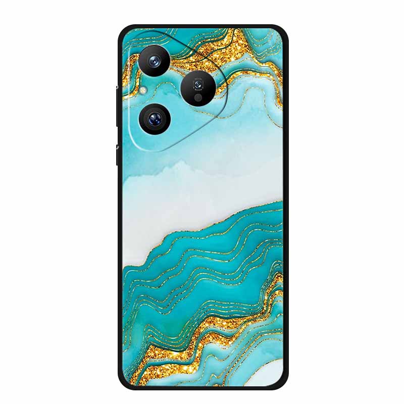 For Huawei Pura 80 5G Case Marble Granite Textured Soft Silicone TPU Phone Case For Pura80 5G Bumper Coque Mica Painted Cover