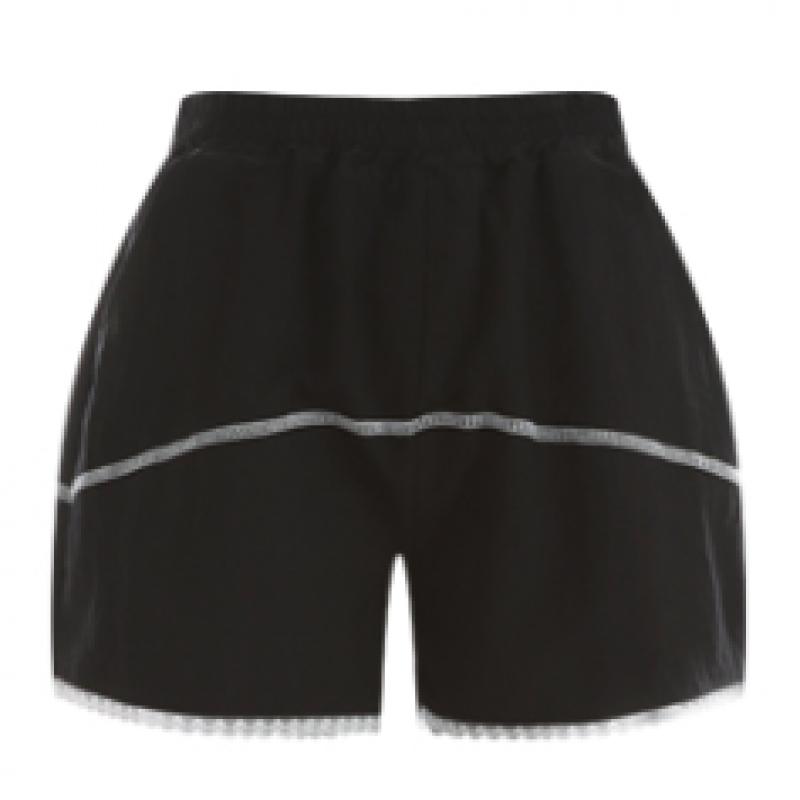 Shop   Women Vacation Look Stitched Lace Training Shorts Pink Yz Wpt 12123