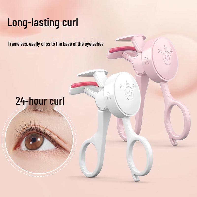 Portable Heated Eyelash Curler with Temperature Control