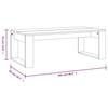 VidaXL Table basse noir 102x50x35 cm bois d'ingénierie 823359