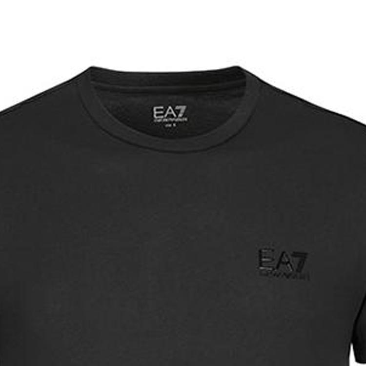 Emporio Armani EA7 Solid Logo Cotton Crew Neck T-Shirt Men Tops Dark-Green 8NPT51-PJM9Z-1997