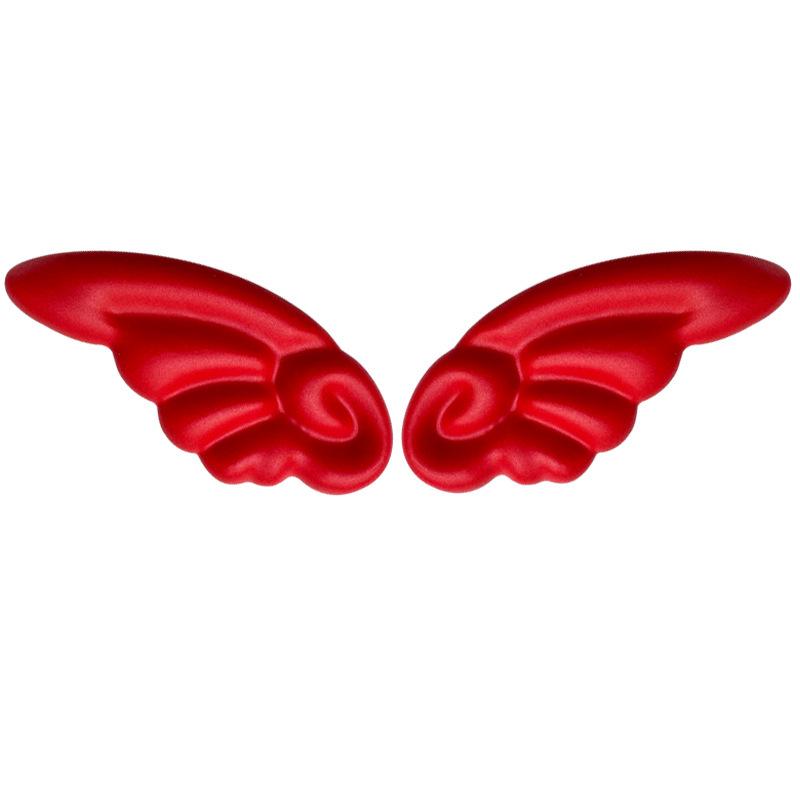 Electric Vehicle Cute Ears & Wings Universal Stickers for Helmet Decoration