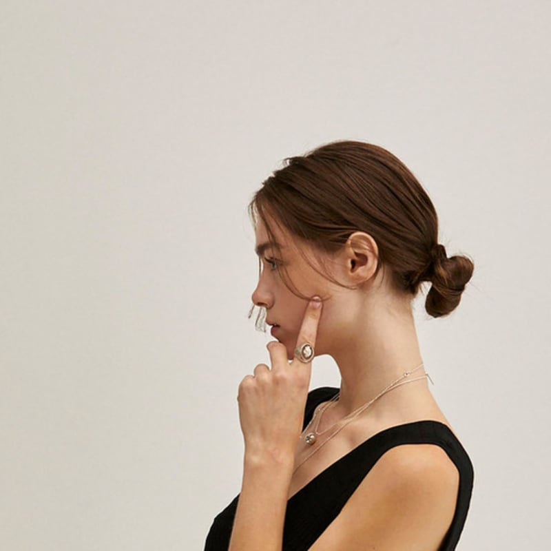 HYERIKIM JEWELLERY Forget-me-not Ring(clear)