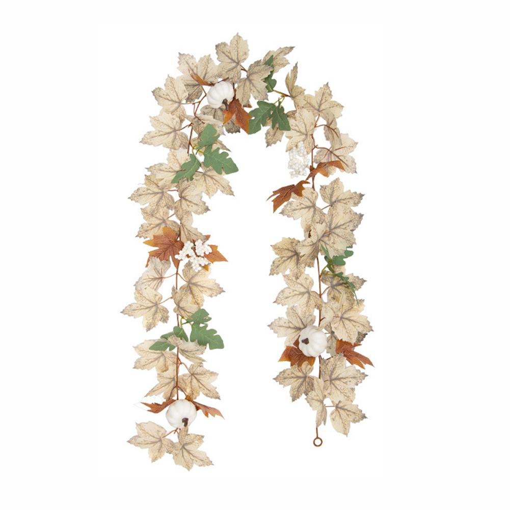 For Halloween Artificial Green Plant Simulation Rattan Wreath Halloween Decor Decorative Rattan Wreath Hanging Wreath