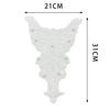 White Pearl Mesh Decorative Pair Neck Cloth Sticker Handmade Accessories Lace Embroidery Front Neck Dress Fake Neck Flower