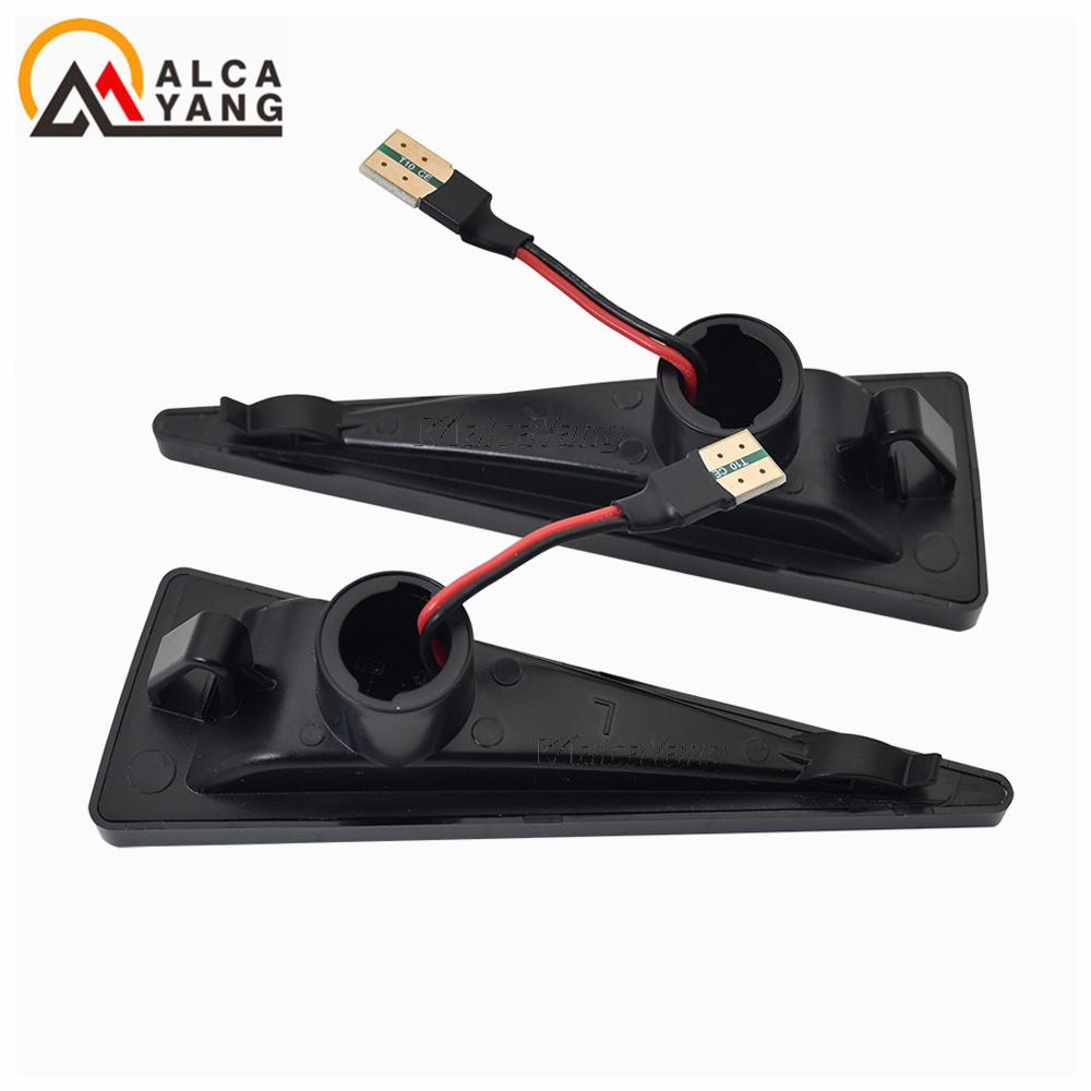 2pieces Led Dynamic Side Marker Turn Signal Light for Renault Megane MK2 CC Espace MK4 Scenic MK2 Wind Avantime Thalia 2