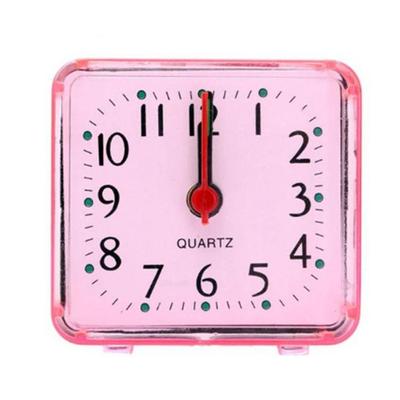 Transparent Mini Table Clock Mute Square  Alarm Clock Small Alarm Clock   Bedside