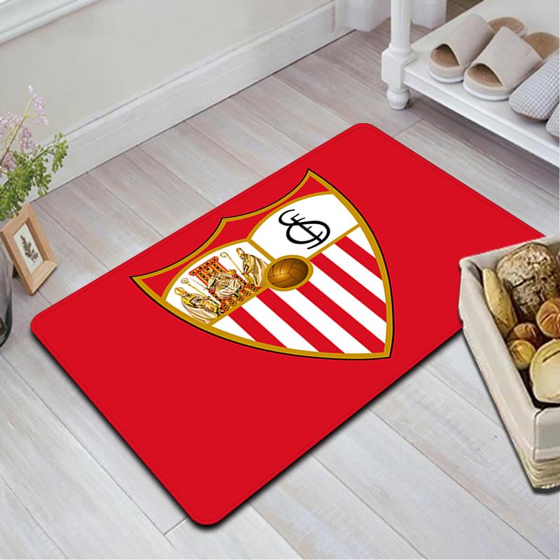 Sevilla FC Pattern Rug Floor Mat for Living Room or Bedroom Soft and Comfortable Carpet a Gift for Birthday and Holiday.