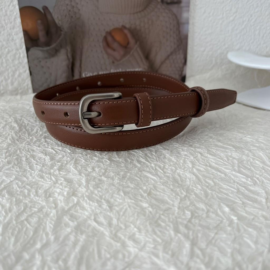 Fashionable Women's Genuine Leather Belt In Classic Retro Style Perfect For Jeans Black And Brown Colors