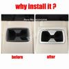 For Toyota RAV4 RAV 4 RAV4 2026 2027 ABS black car interior rear row seat center back Water Cup Holder Cover Trim Accessories