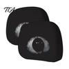 Cartoon Seat Decor 2Pcs Spooky Car Headrest Covers, Evil Face Auto Breathable Interior Protectors, Elastic Protectors for Cars Trucks SUVs Polyester