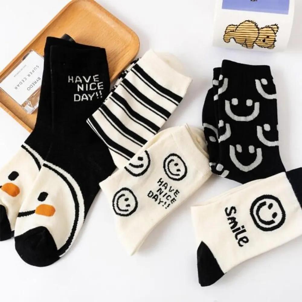 Rouge Luna Cutie Feel-Good Character Socks 5-Piece Set