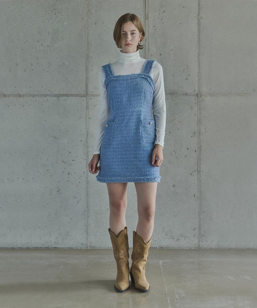 Ihr Tweed Mini Dress / Blue